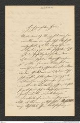 Nachlass Franz Steindachner, Brief von Emil Stöhr an Franz Steindachner (16.06.1876), Inv.Nr. 518.03, Seite 1